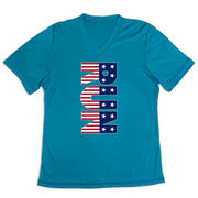 Women's Short Sleeve Tech Tee - Patriotic Run