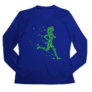 Women's Long Sleeve Tech Tee - Lucky Runner Girl