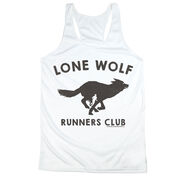 Women's Racerback Performance Tank Top - Lone Wolf Runners Club