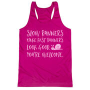 Women's Racerback Performance Tank Top - Slow Runners