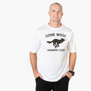 Men's Running Short Sleeve Tech Tee - Run Club Lone Wolf