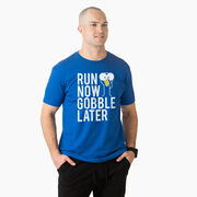 Running Short Sleeve T-Shirt - Run Now Gobble Later (Bold)
