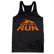 Women's Racerback Performance Tank Top - Gone For a Run Logo