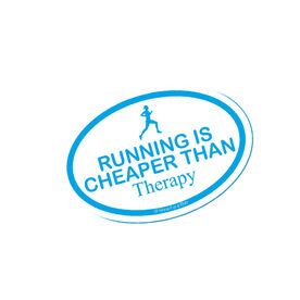 Running is Cheaper than Therapy Mini Car Magnet - Fun Size