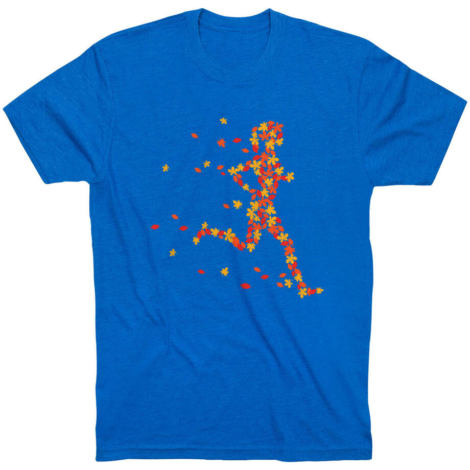 Running Short Sleeve T-Shirt - Autumn Runner Girl