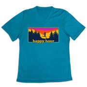 Women's Short Sleeve Tech Tee - Happy Hour