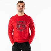 Running Raglan Crew Neck Pullover - Eye Of The Tiger