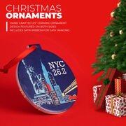 Running Round Ceramic Ornament - NYC 26.2
