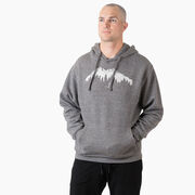 Statement Fleece Hoodie -  Trail Runner in the Mountains (Male)