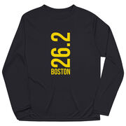 Men's Running Long Sleeve Tech Tee - Boston 26.2 Vertical