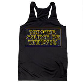 Women's Racerback Performance Tank Top - May the Course Be with You