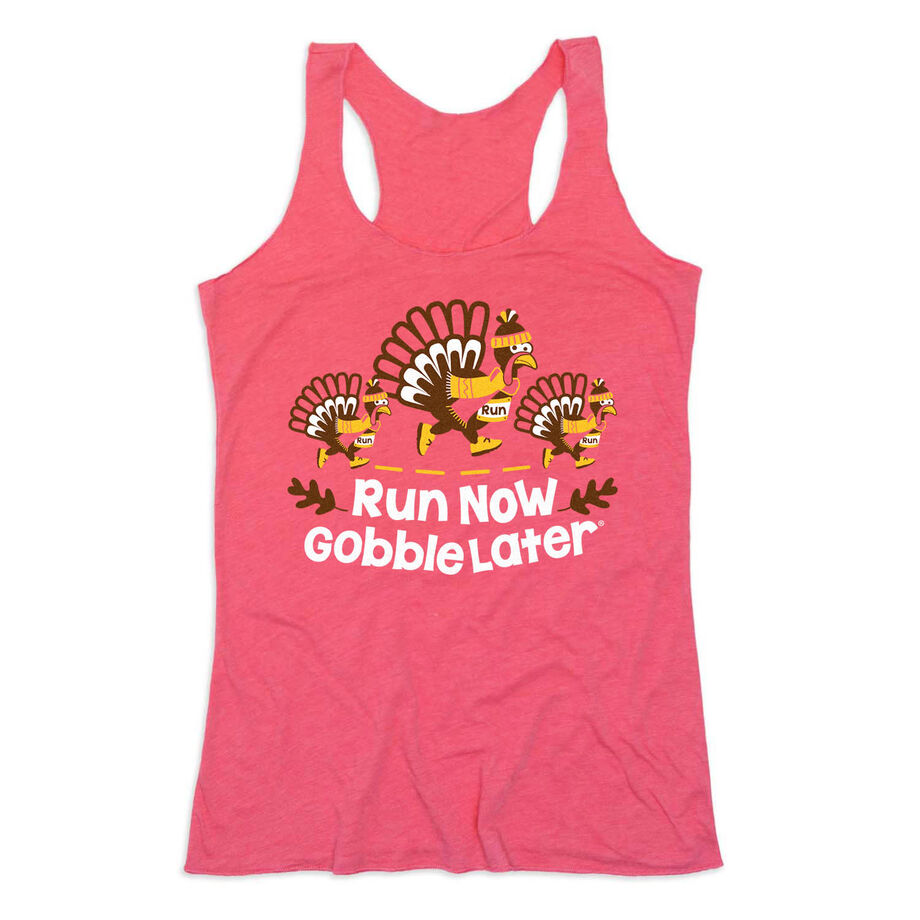 Women's Everyday Tank Top - Run Now Gobble Later Turkey Trot