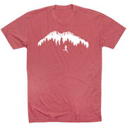 Running Short Sleeve T-Shirt - Trail Runner in the Mountains