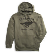 Statement Fleece Hoodie -  Run Club Lone Wolf