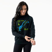 Running Raglan Crew Neck Pullover - New York City Route