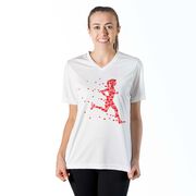 Women's Short Sleeve Tech Tee - Heartfelt Runner Girl