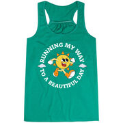 Flowy Racerback Tank Top - Running My Way to a Beautiful Day