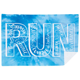 Running Premium Blanket - Run With Inspiration Tie-Dye