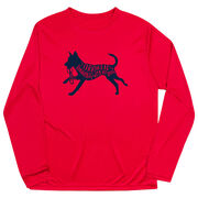 Long Sleeve Performance Tee - I'd Rather Be Running with My Dog