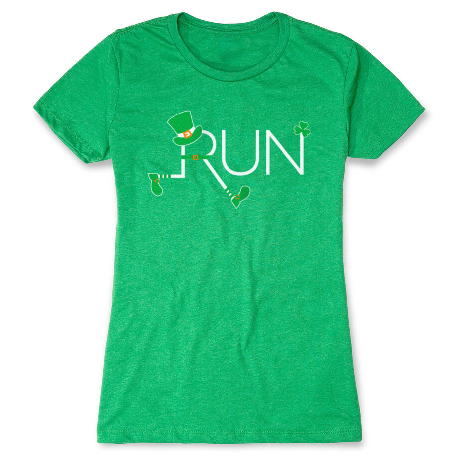Running Women's Everyday Tee - Let's Run Lucky