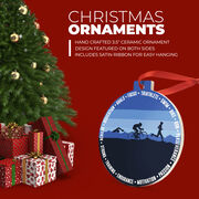 Triathlon Round Ceramic Ornament - Triathlete