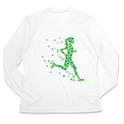 Women's Long Sleeve Tech Tee - Lucky Runner Girl