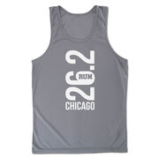 Men's Running Performance Tank Top - Chicago 26.2 Vertical