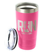 Running 20 oz Double Insluated Tumbler - Let's Run Like A Girl