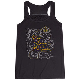 Flowy Racerback Tank Top - Run and Leave No Trace