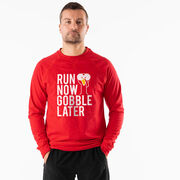 Running Raglan Crew Neck Pullover - Run Now Gobble Later (Bold)