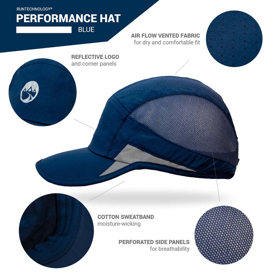 RunTechnology® Performance Hat - Blue