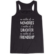 Flowy Racerback Tank Top - Miles of Friendship Mantra