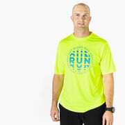 Men's Running Short Sleeve Performance Tee - Eat Sleep Run Repeat