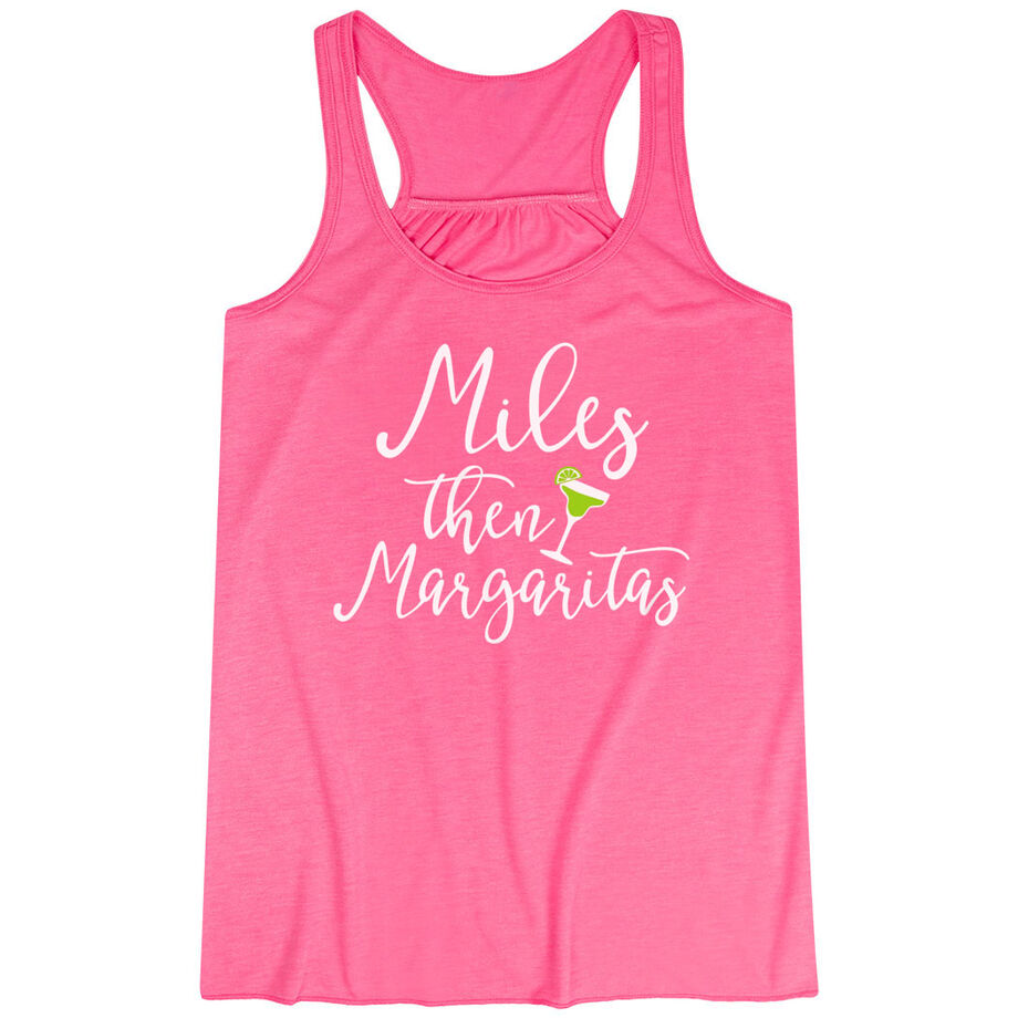Flowy Racerback Tank Top - Miles Then Margaritas