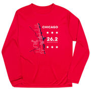 Men's Running Long Sleeve Performance Tee - Chicago Route