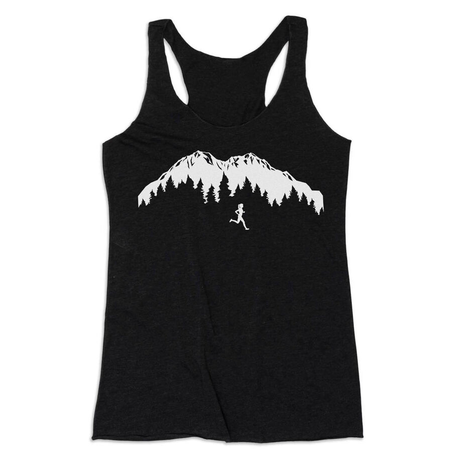 Women's Everyday Tank Top - Trail Runner in the Mountains