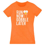 Women's Everyday Runners Tee - Run Now Gobble Later (Bold)
