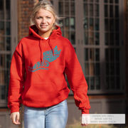 Cross Country Hooded Sweatshirt - Winged Foot Inspirational Words