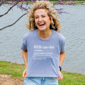 Running Short Sleeve Crop Tee - RUNnesia