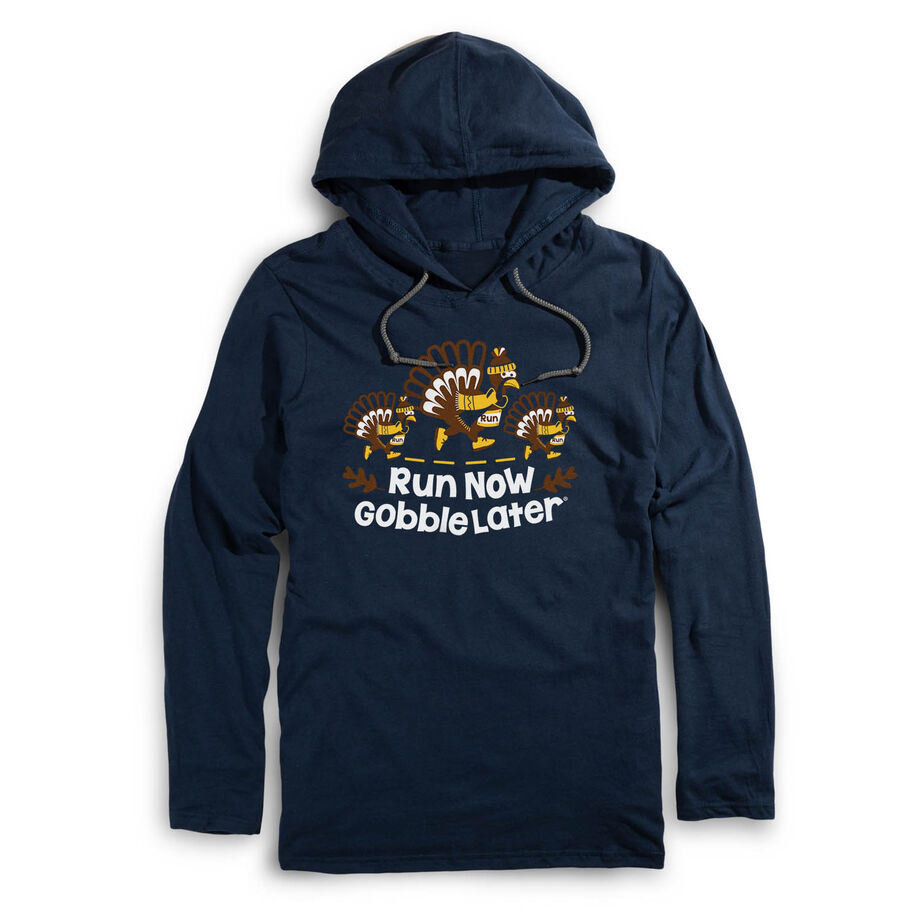 Running Lightweight Hoodie - Run Now Gobble Later Turkey Trot