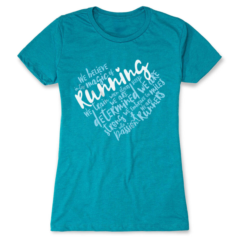 Women's Everyday Runners Tee - Live Love Run Heart
