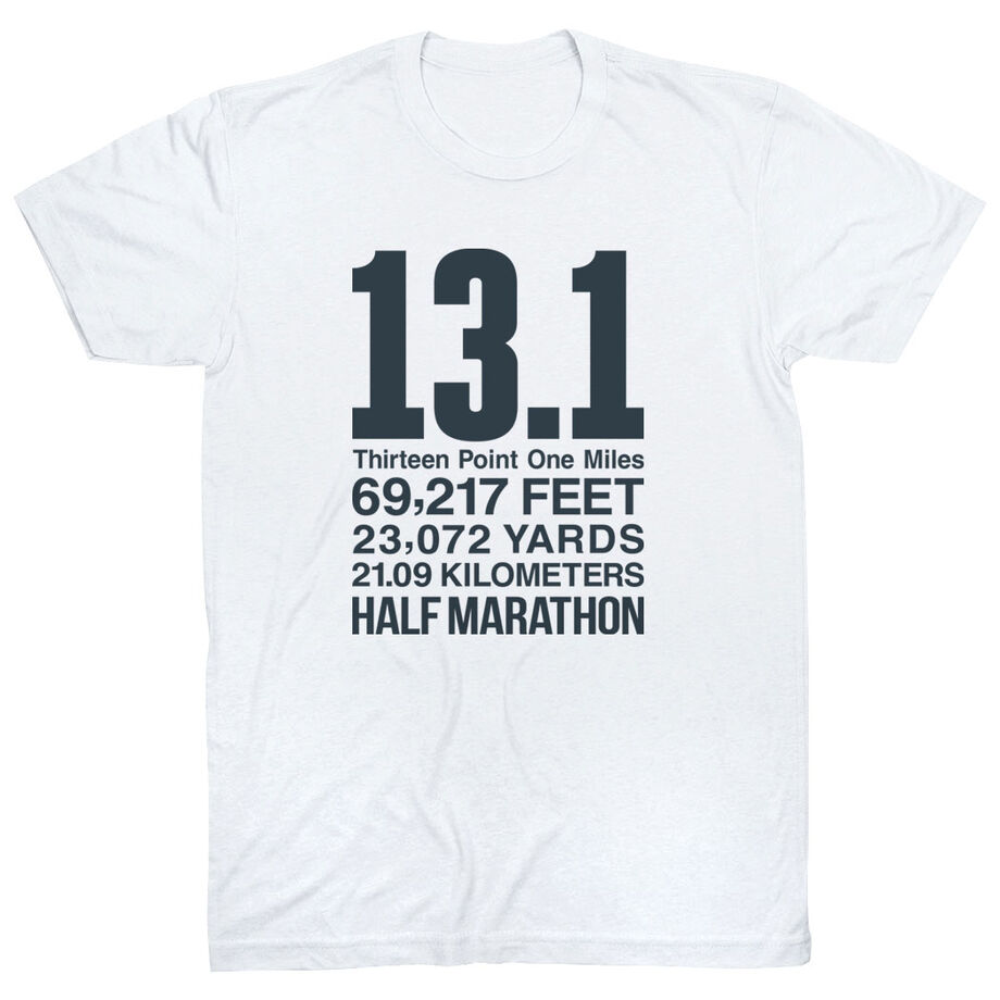 Running Short Sleeve T-Shirt - 13.1 Math Miles