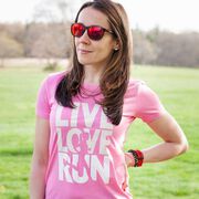 Women's Everyday Runners Tee - Live Love Run Silhouette