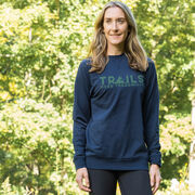 Running Raglan Crew Neck Pullover - Trails Over Treadmills