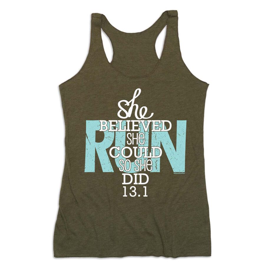 Women's Everyday Tank Top - She Believed She Could So She Did 13.1