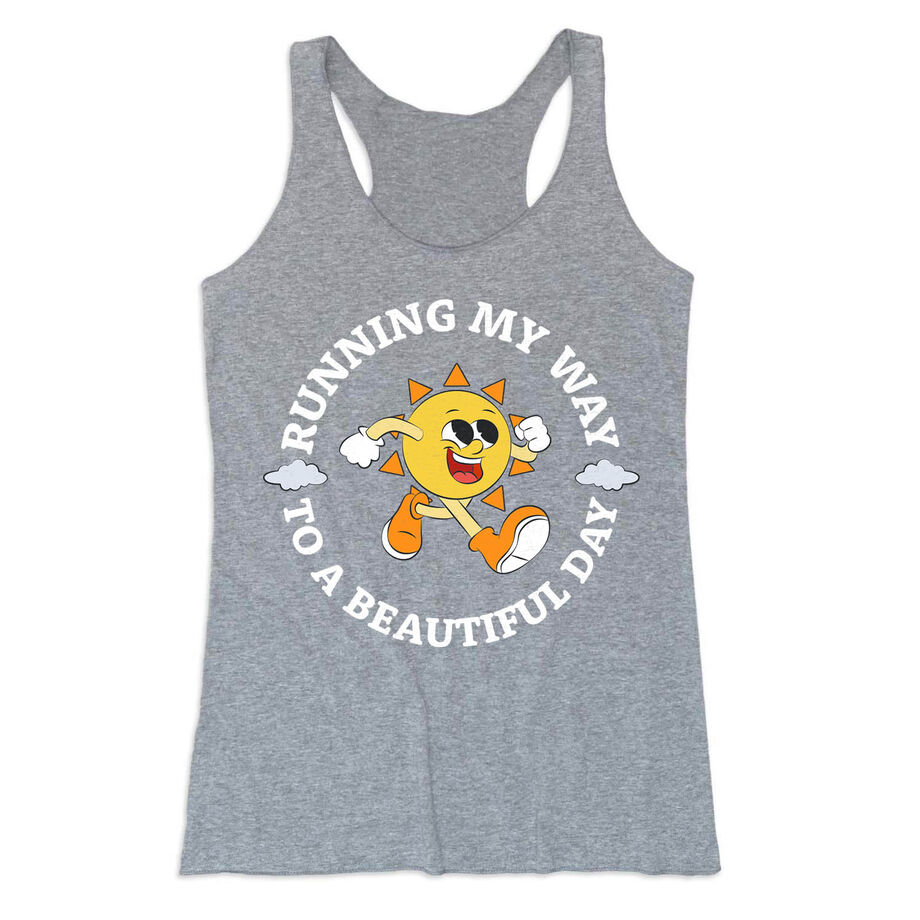 Women's Everyday Tank Top - Running My Way to a Beautiful Day