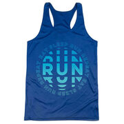 Women's Racerback Performance Tank Top - Eat Sleep Run Repeat