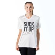 Women's Short Sleeve Tech Tee - Suck It Up Buttercup