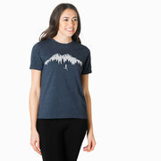 Running Short Sleeve T-Shirt - Trail Runner in the Mountains