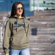 Statement Fleece Hoodie -  I'd Rather Be Running with My Dog